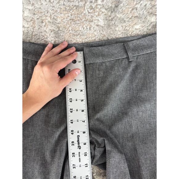 Kut From The Kloth Petites Size 10P Straight Leg Stretch Pants Heather Gray Zip - Picture 5 of 11